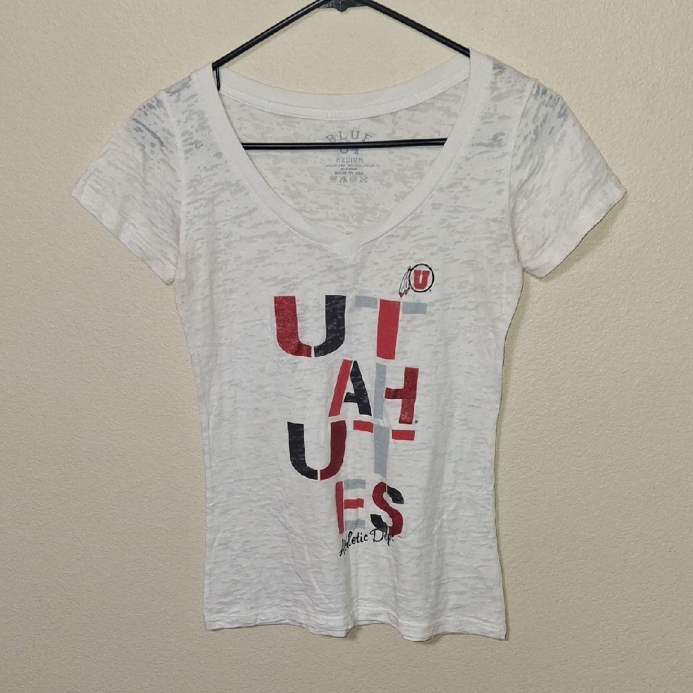 Blue 84 White Graphic Tee